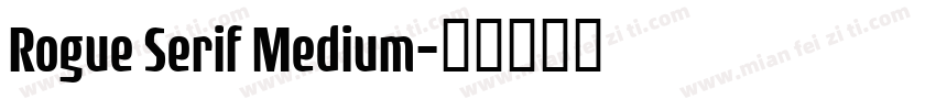 Rogue Serif Medium字体转换